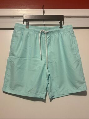 Men's Aqua Swim Trunks with Drawstring